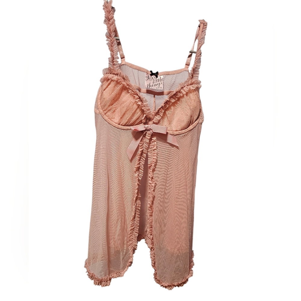 Victoria's Secret Sexy Little Things 36C Dusty Pink Lightly Padded Babydoll